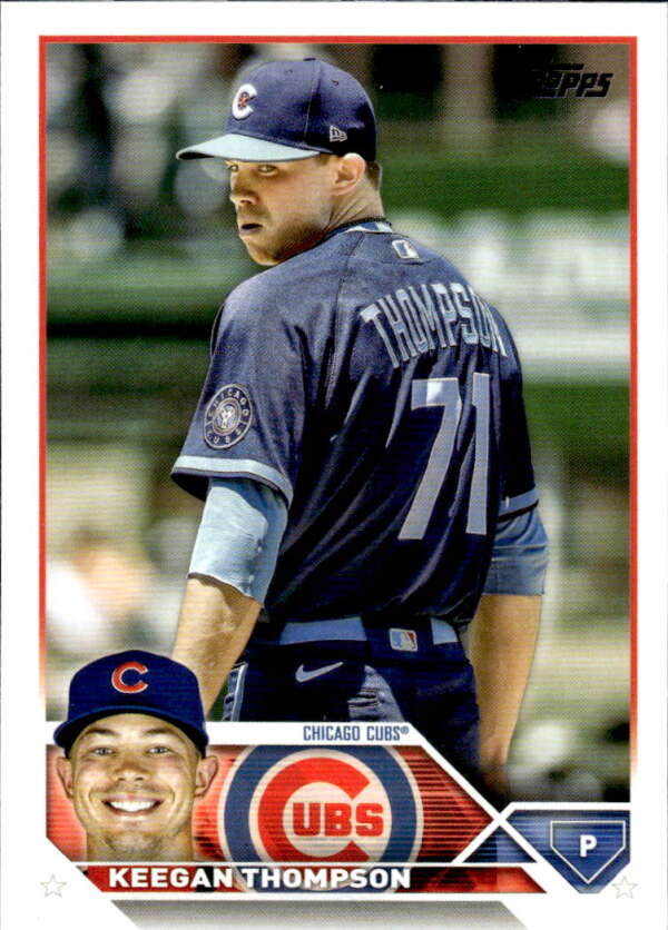 2023 Topps Baseball  #40 Keegan Thompson  Chicago Cubs  Image 1