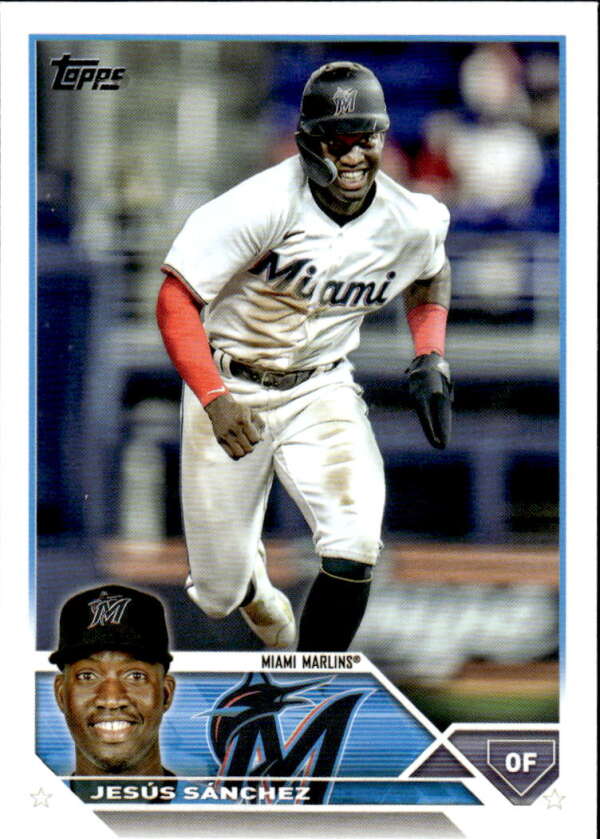 2023 Topps Baseball #44 Jesus Sanchez Miami Marlins Image 1