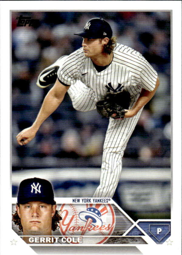 2023 Topps Baseball #45 Gerrit Cole New York Yankees Image 1
