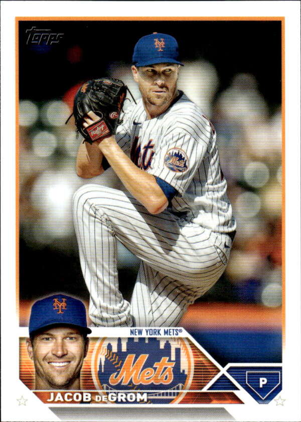 2023 Topps Baseball #48 Jacob deGrom New York Mets Image 1