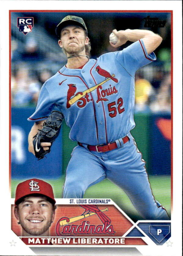 2023 Topps Baseball #52 Matthew Liberatore RC Rookie St. Louis Cardinals Image 1