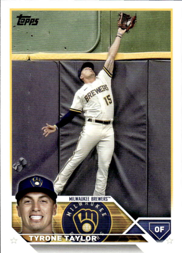 2023 Topps Baseball #61 Tyrone Taylor Milwaukee Brewers Image 1