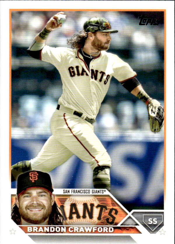 2023 Topps Baseball #66 Brandon Crawford San Francisco Giants Image 1