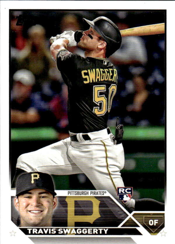 2023 Topps Baseball #67 Travis Swaggerty RC Rookie Pittsburgh Pirates Image 1