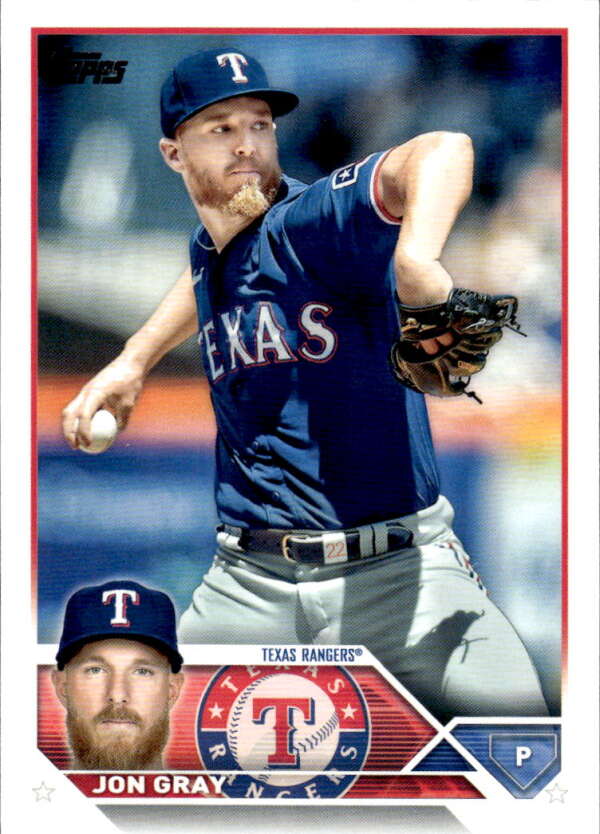 2023 Topps Baseball #73 Jon Gray Texas Rangers Image 1