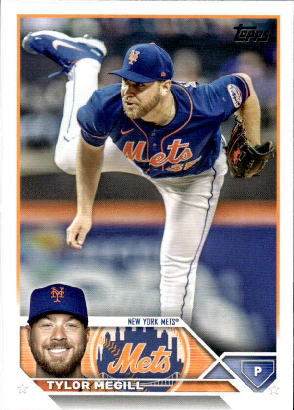 2023 Topps Baseball  #83 Tylor Megill  New York Mets  Image 1