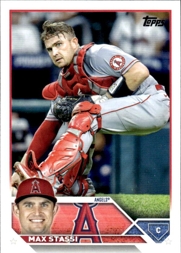2023 Topps Baseball #85 Max Stassi Los Angeles Angels Image 1