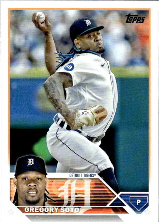 2023 Topps Baseball  #86 Gregory Soto  Detroit Tigers  Image 1