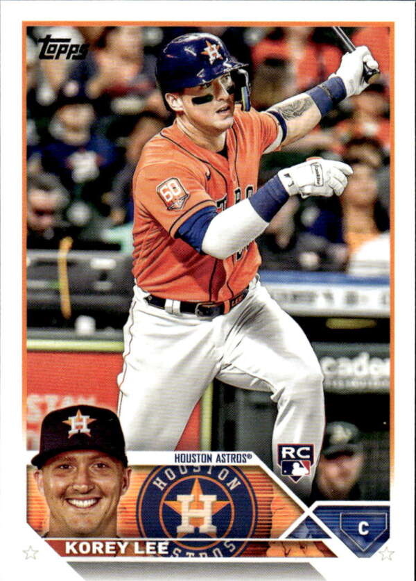 2023 Topps Baseball  #90 Korey Lee  RC Rookie Houston Astros  Image 1