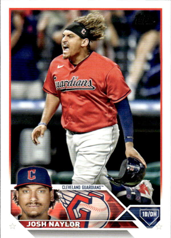 2023 Topps Baseball #91 Josh Naylor Cleveland Guardians Image 1
