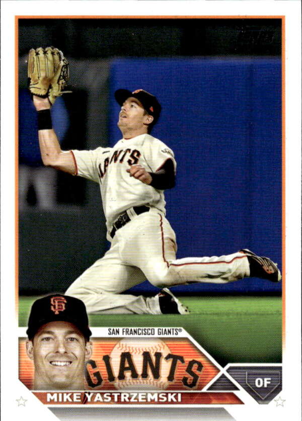 2023 Topps Baseball  #98 Mike Yastrzemski  San Francisco Giants  Image 1