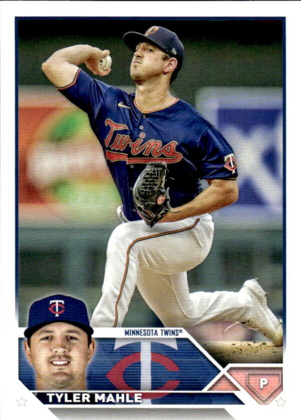 2023 Topps Baseball  #101 Tyler Mahle  Minnesota Twins  Image 1