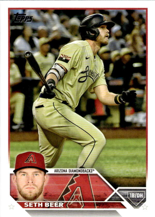 2023 Topps Baseball  #105 Seth Beer  Arizona Diamondbacks  Image 1