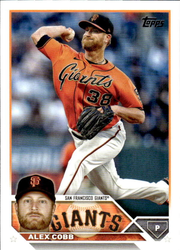 2023 Topps Baseball #108 Alex Cobb San Francisco Giants Image 1