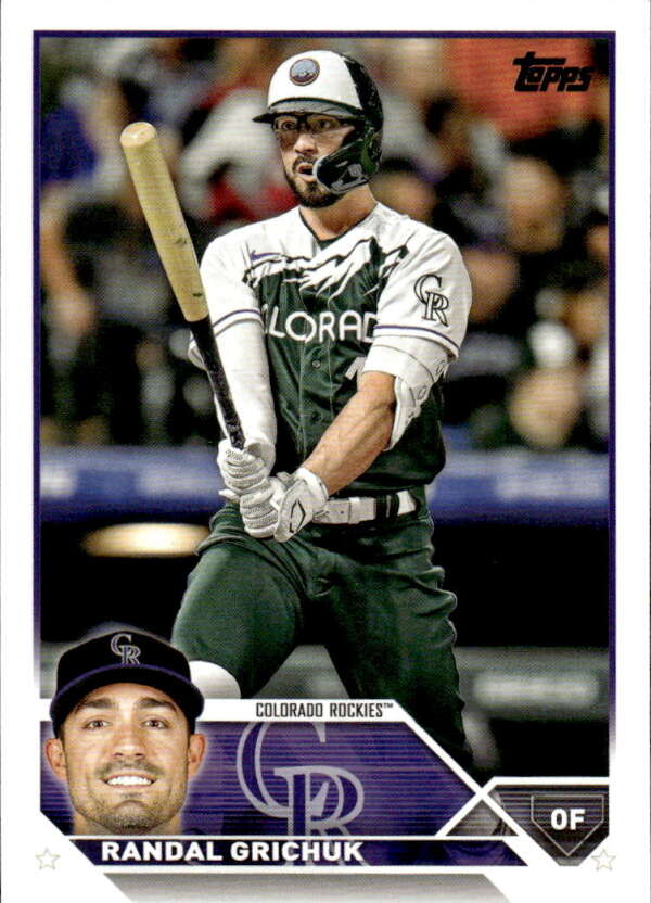 2023 Topps Baseball #110 Randal Grichuk Colorado Rockies Image 1