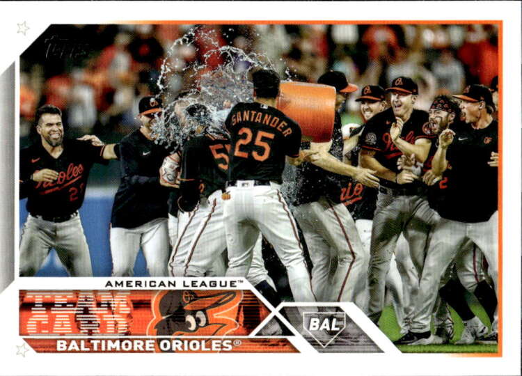 2023 Topps Baseball #112 Baltimore Orioles Team Card Image 1