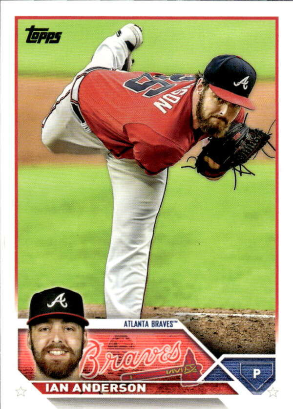 2023 Topps Baseball #114 Ian Anderson Atlanta Braves Image 1
