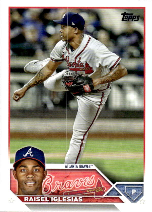 2023 Topps Baseball #115 Raisel Iglesias Atlanta Braves Image 1