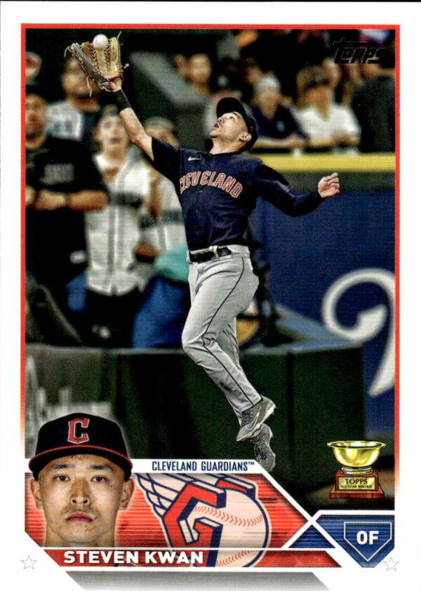 2023 Topps Baseball #116 Steven Kwan Cleveland Guardians Image 1