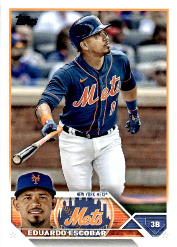 2023 Topps Baseball  #118 Eduardo Escobar  New York Mets  Image 1