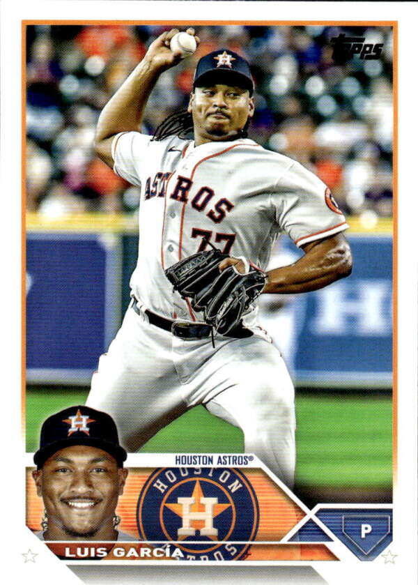 2023 Topps Baseball  #121 Luis Garcia  Houston Astros  Image 1