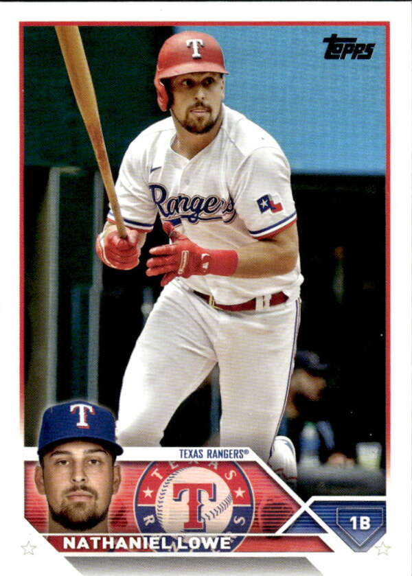 2023 Topps Baseball  #124 Nathaniel Lowe  Texas Rangers  Image 1