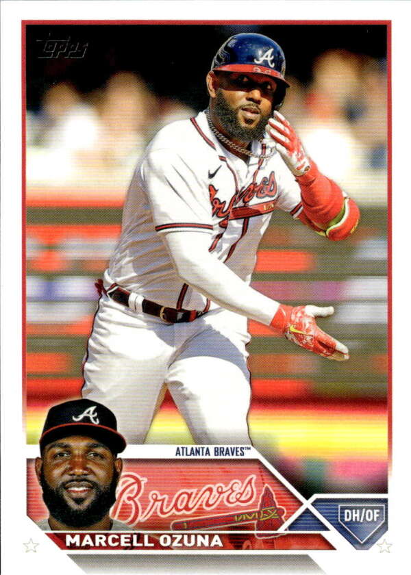 2023 Topps Baseball #125 Marcell Ozuna Atlanta Braves Image 1