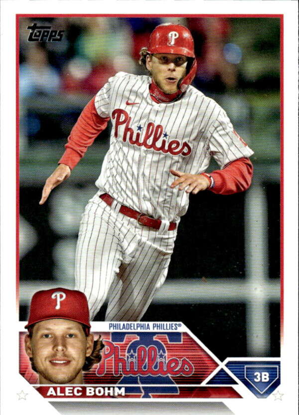 2023 Topps Baseball #128 Alec Bohm Philadelphia Phillies Image 1
