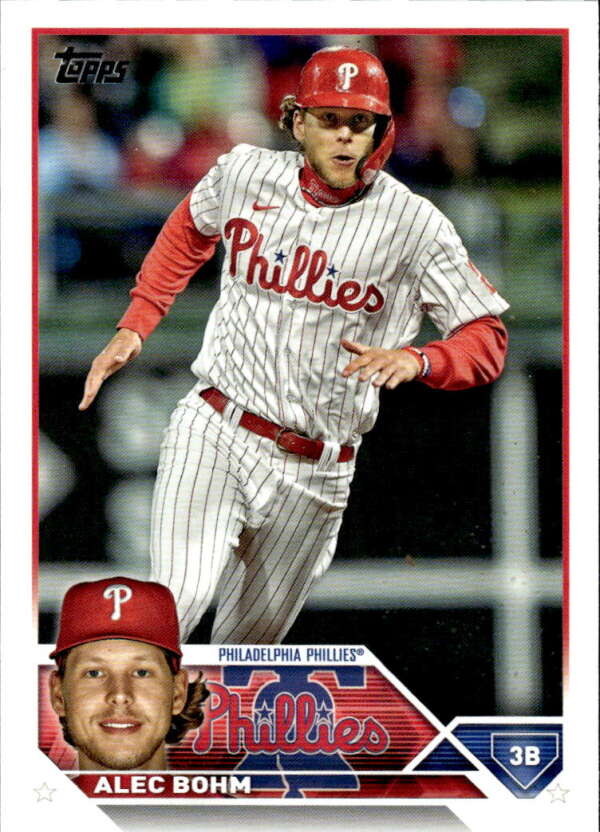 2023 Topps Baseball  #128 Alec Bohm  Philadelphia Phillies  Image 1