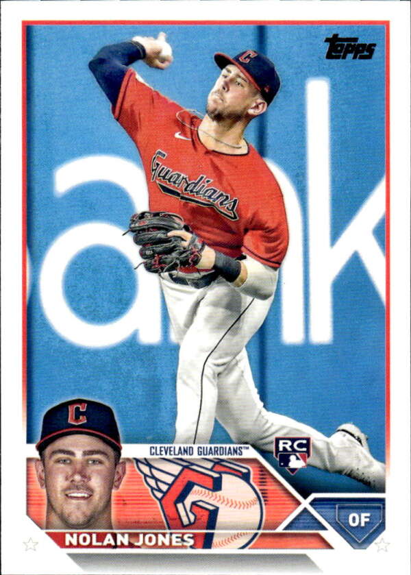 2023 Topps Baseball  #129 Nolan Jones  RC Rookie Cleveland Guardians  Image 1