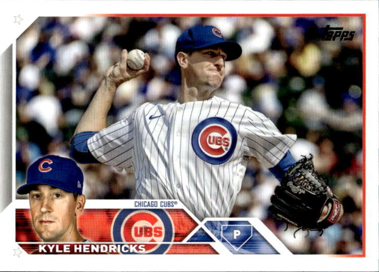 2023 Topps Baseball #137 Kyle Hendricks Chicago Cubs Image 1