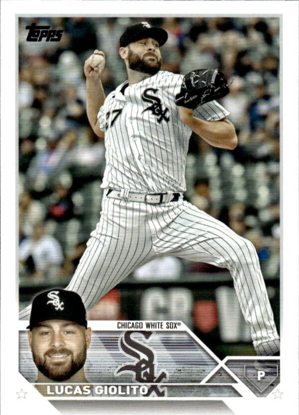 2023 Topps Baseball  #142 Lucas Giolito  Chicago White Sox  Image 1