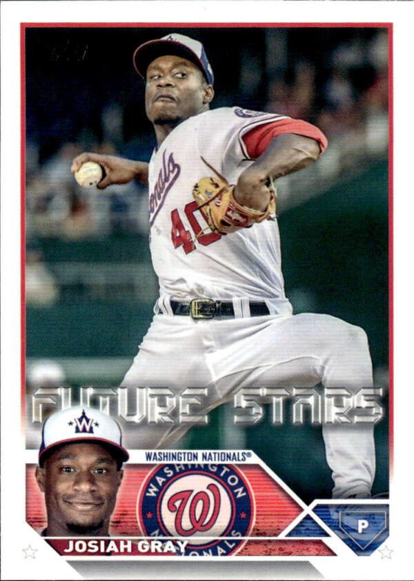 2023 Topps Baseball  #149 Josiah Gray  Washington Nationals  Image 1