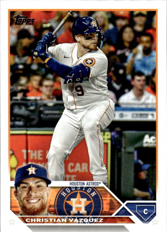 2023 Topps Baseball  #157 Christian Vazquez  Houston Astros  Image 1