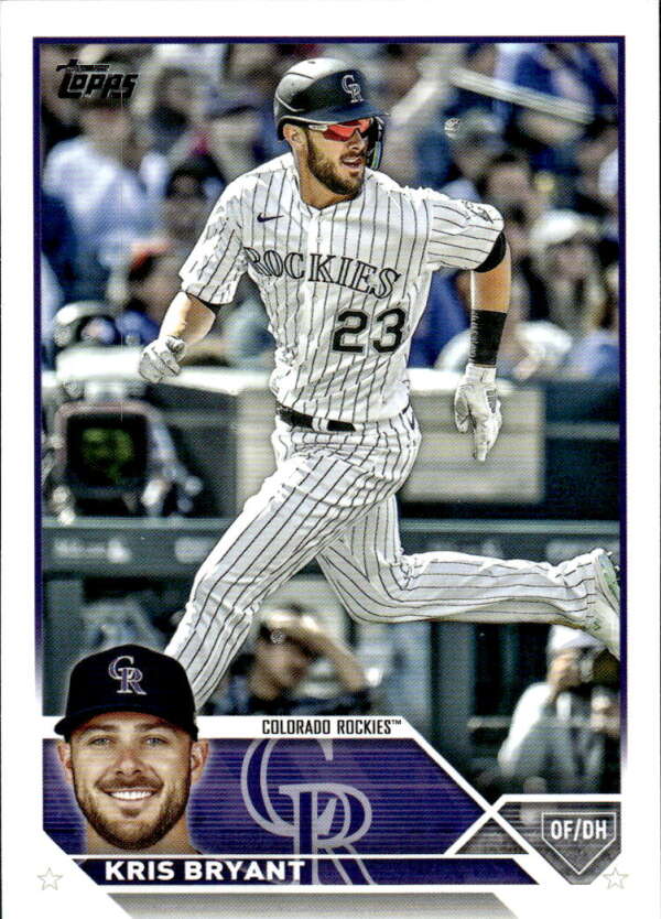 2023 Topps Baseball  #158 Kris Bryant  Colorado Rockies  Image 1