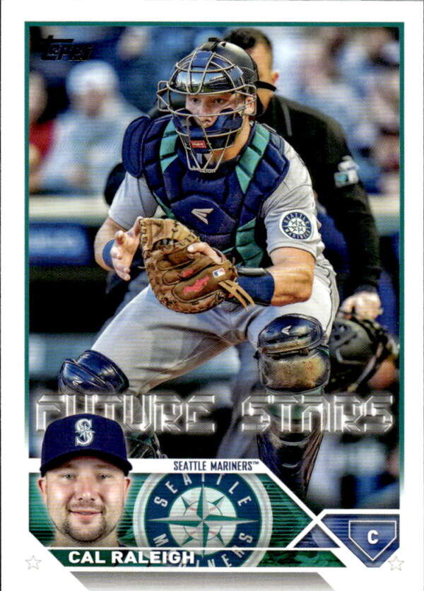 2023 Topps Baseball  #160 Cal Raleigh  Seattle Mariners  Image 1