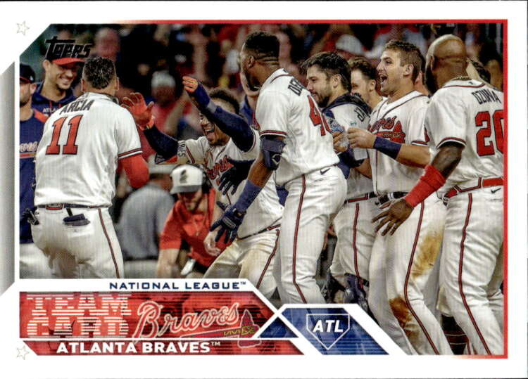2023 Topps Baseball #168 Atlanta Braves Team Card Image 1