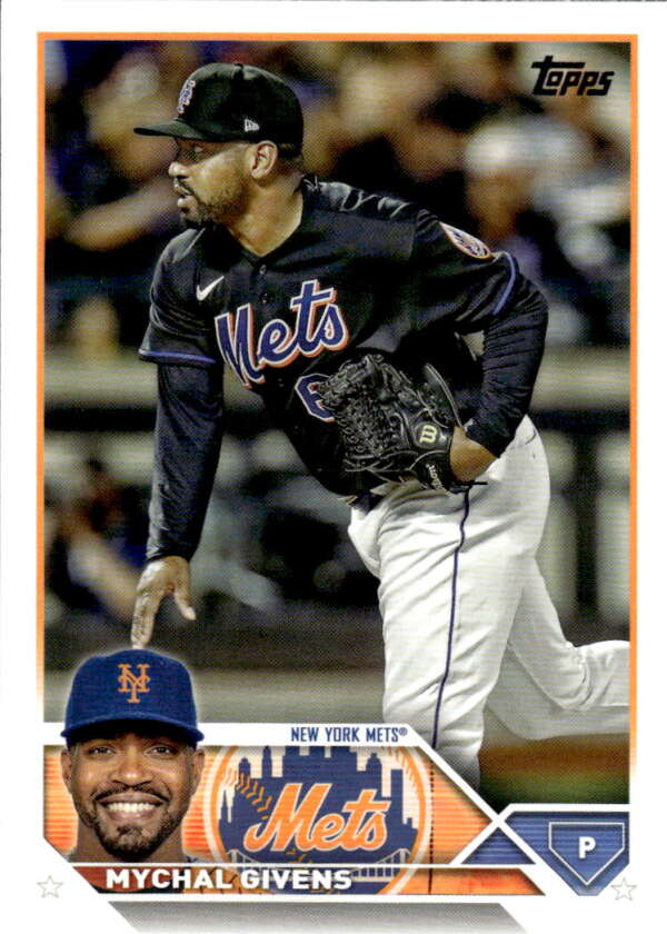 2023 Topps Baseball  #171 Mychal Givens  New York Mets  Image 1