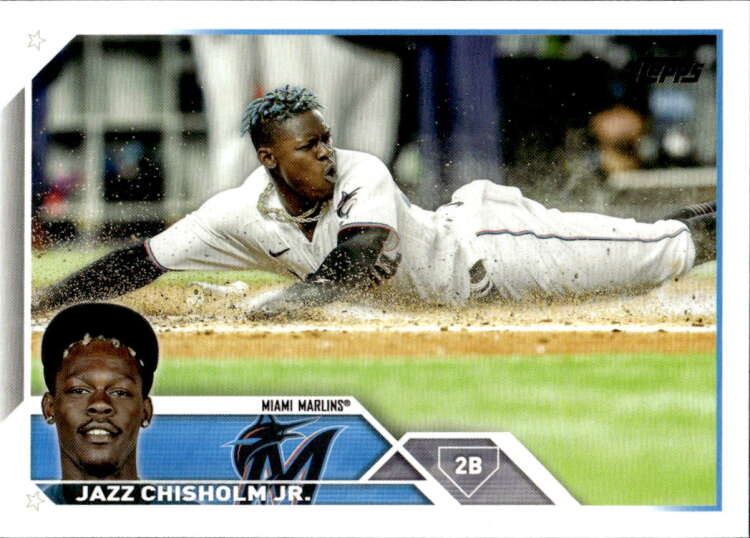 2023 Topps Baseball #172 Jazz Chisholm Jr. Miami Marlins Image 1