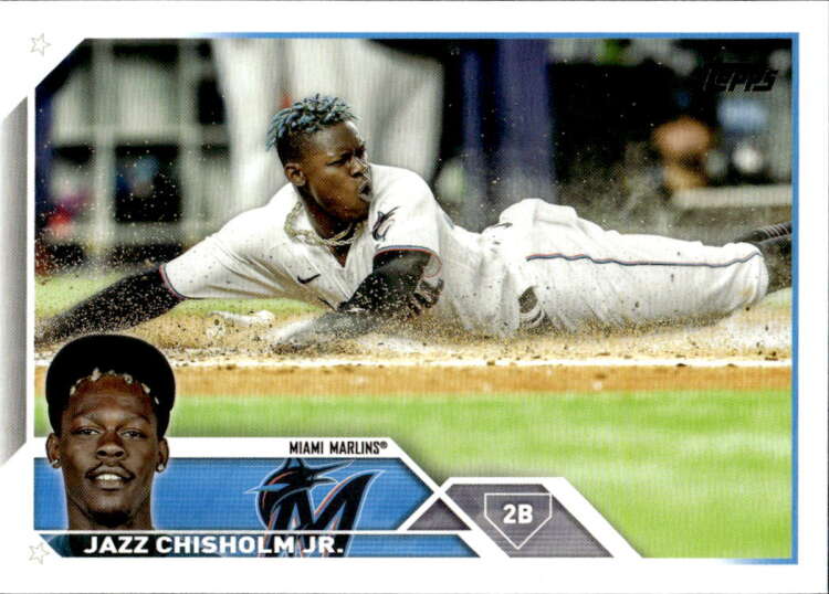 2023 Topps Baseball  #172 Jazz Chisholm Jr.  Miami Marlins  Image 1