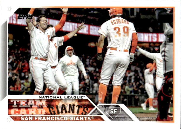 2023 Topps Baseball #173 San Francisco Giants Team Card Image 1
