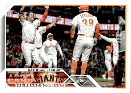 2023 Topps Baseball  #173 San Francisco Giants  Team Card  Image 1
