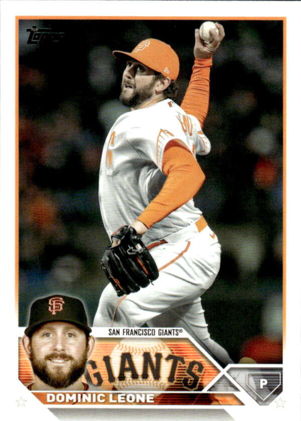 2023 Topps Baseball #180 Dominic Leone San Francisco Giants Image 1