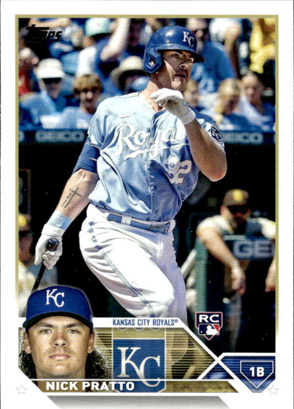 2023 Topps Baseball #182 Nick Pratto RC Rookie Kansas City Royals Image 1