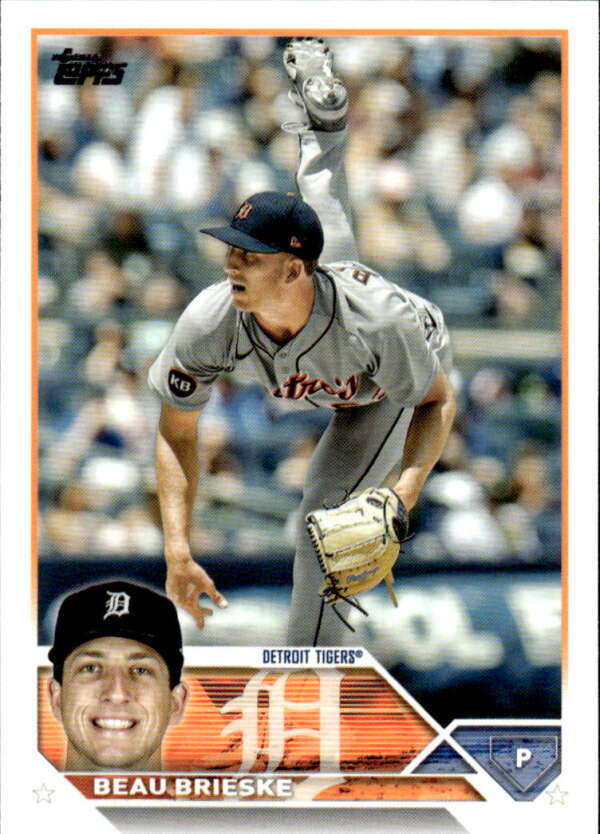 2023 Topps Baseball #184 Beau Brieske Detroit Tigers Image 1