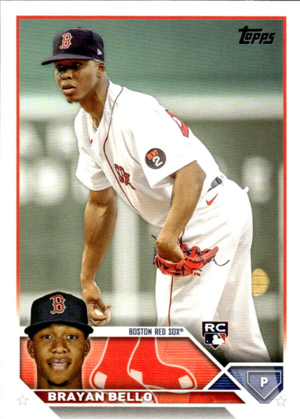 2023 Topps Baseball #185 Brayan Bello RC Rookie Boston Red Sox Image 1