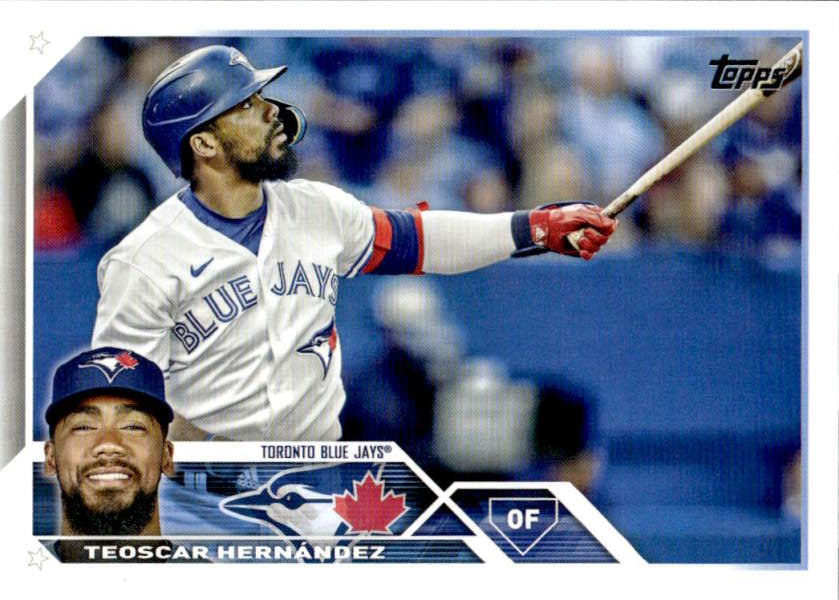 2023 Topps Baseball  #186 Teoscar Hernandez  Toronto Blue Jays  Image 1