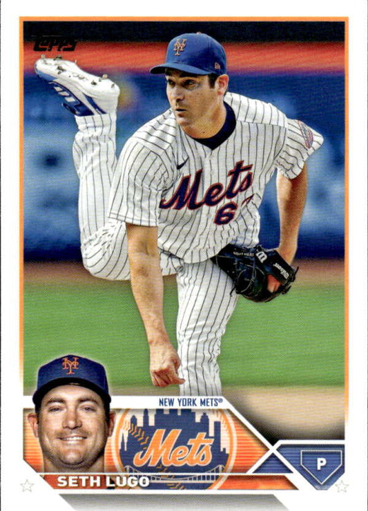 2023 Topps Baseball  #187 Seth Lugo  New York Mets  Image 1