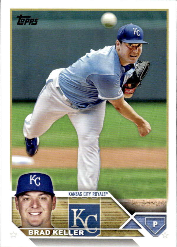2023 Topps Baseball #189 Brad Keller Kansas City Royals Image 1