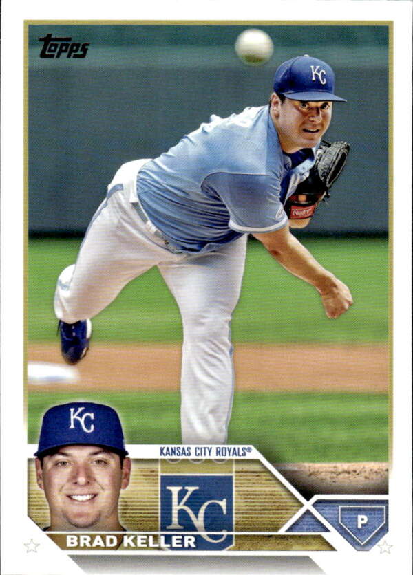 2023 Topps Baseball  #189 Brad Keller  Kansas City Royals  Image 1